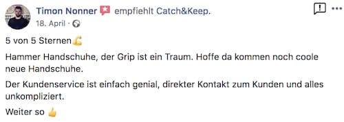 Catch and Keep Kundenstimme Empfehlung 1